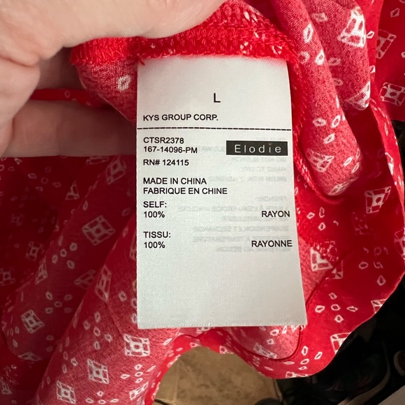 Elodie red shirt - Picture 6 of 6